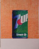 7up vintage can by guido pigni colored pens on paper