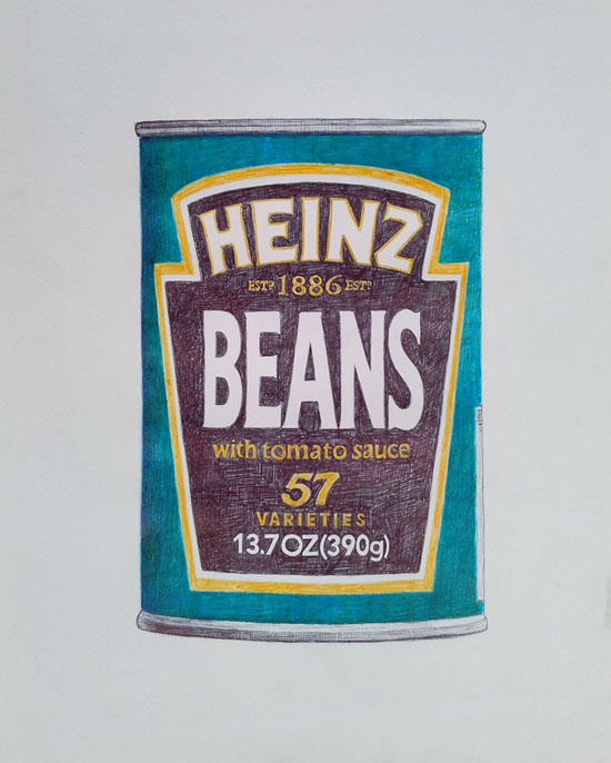 heinz_beans delicious english food by guido pigni colored pens on paper