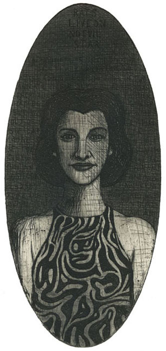 pigprints anne sexton etching by guido pigni