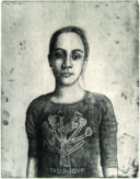 Beatrice Etching 2011, etching, aquatint and drypoint. Edition of 15, hand signed and numbered by the artist. Printed on Hahnemühle paper 350 gsm. Plate size cm 45×35, paper size cm 60×80
